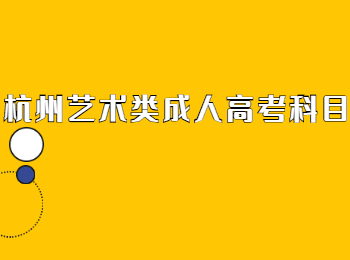 杭州艺术类成人高考科目