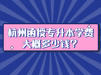 杭州函授专升本学费大概多少钱？